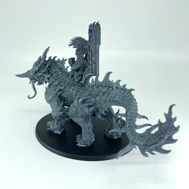Auric Runefather on Magmadroth - Fyreslayers - Warhammer Age of Sigmar