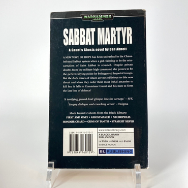 Gaunt's Ghosts Sabbat Martyr 2003 Dan Abnett - Black Library Warhammer 40k M1710