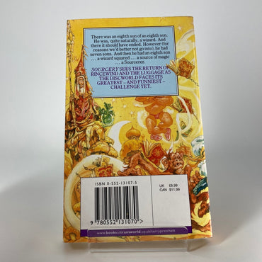 Sourcery - Discworld Terry Pratchett - 1988 - Paperback Corgi 2nd Printing M1775