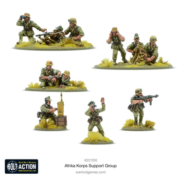 Afrika Korps Support Group - Brand New - Warlord Games Bolt Action Miniatures