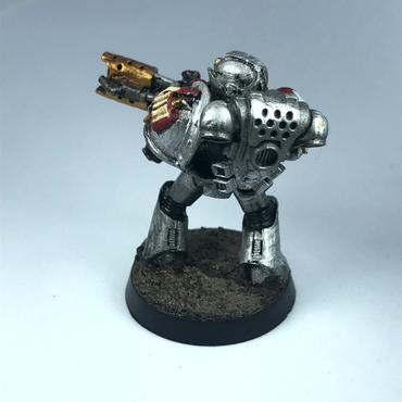 Metal Classic Grey Knight With Incinerator Space Marine - Warhammer 40K X8881
