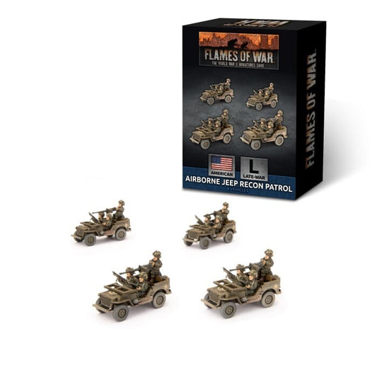 American Airborne Jeep Recon Patrol - Late-War - Brand New - Flames of War