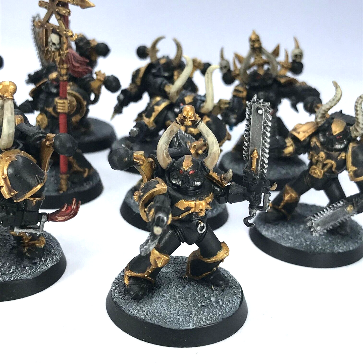 Chaos Space Marines Squad - Painted - Warhammer 40K C3427