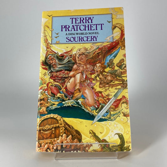 Sourcery - Discworld Terry Pratchett - 1988 - Paperback Corgi 2nd Printing M1775