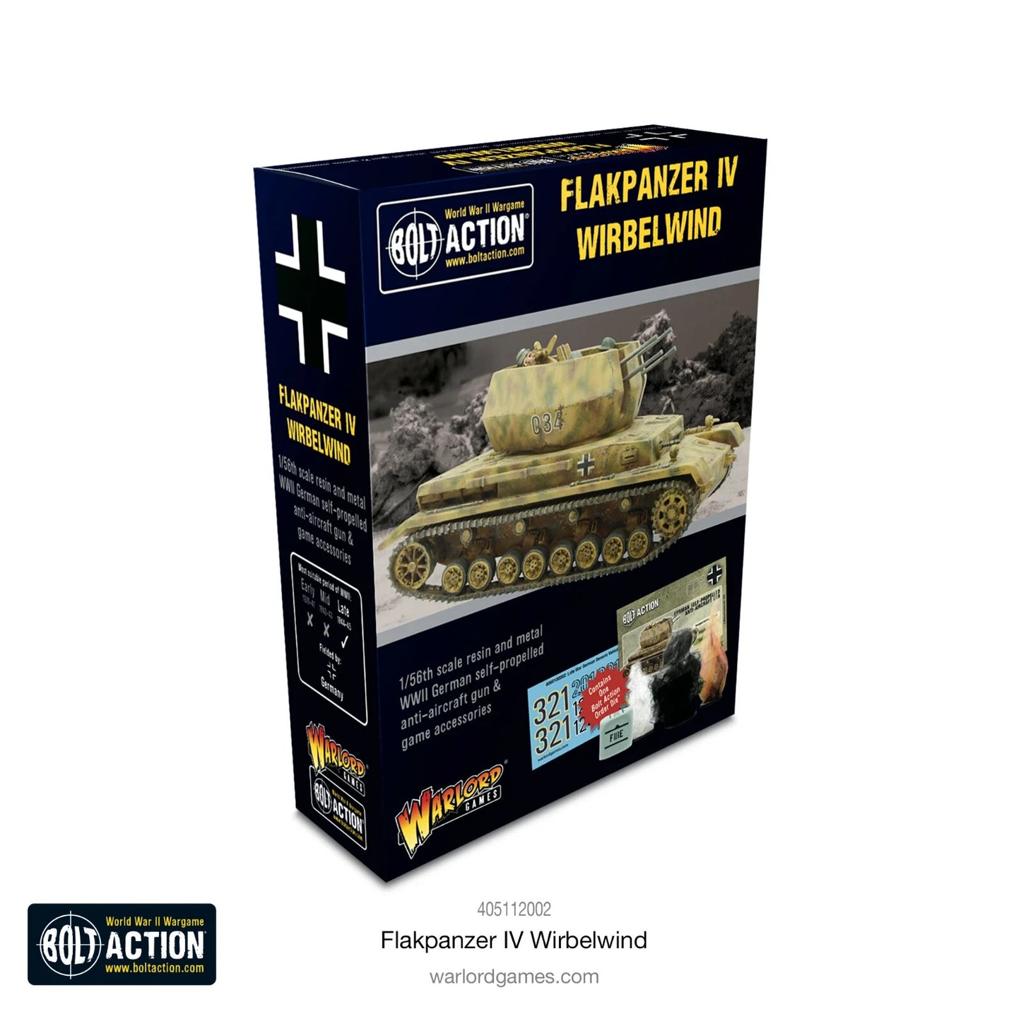German Flakpanzer IV Wirbelwind - Warlord Games Bolt Action Miniatures