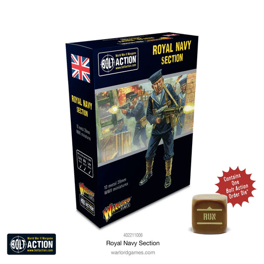 British Royal Navy Section - Brand New - Warlord Games Bolt Action Miniatures