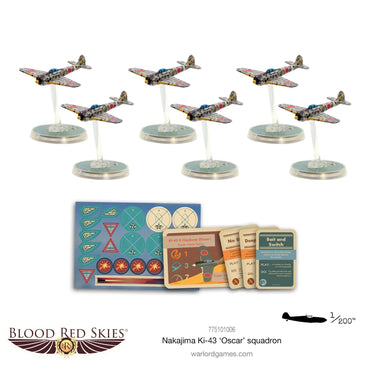 Blood Red Skies: Nakajima KI43 II Hayabusa Squadron - Bolt Action Warlord Games