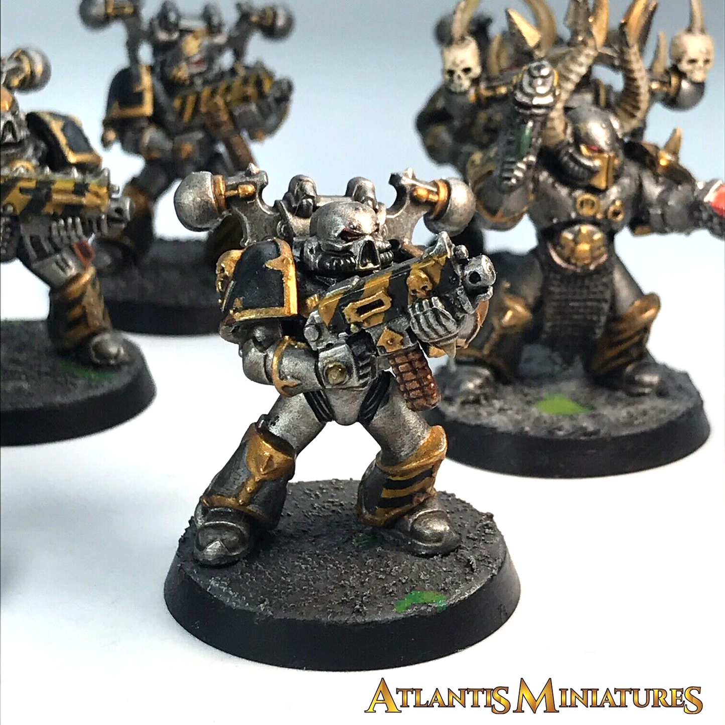 Iron Warriors Chaos Space Marine Squad - Painted - Warhammer 40K C666