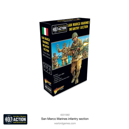Italian San Marco Marines Infantry Section - Warlord Games Bolt Action