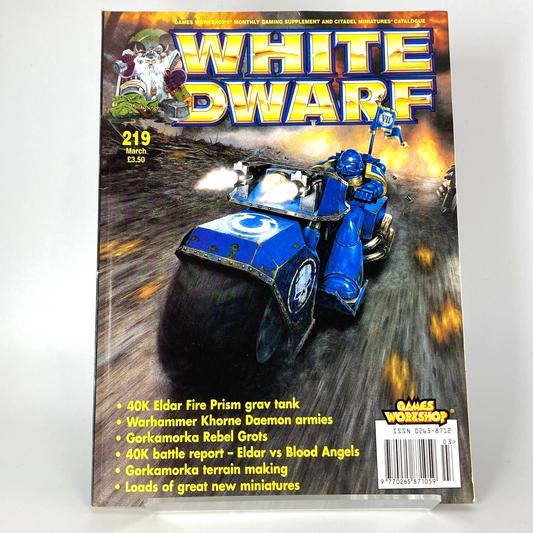 White Dwarf 219 Magazine Games Workshop Warhammer Fantasy 40,000 40K M1372