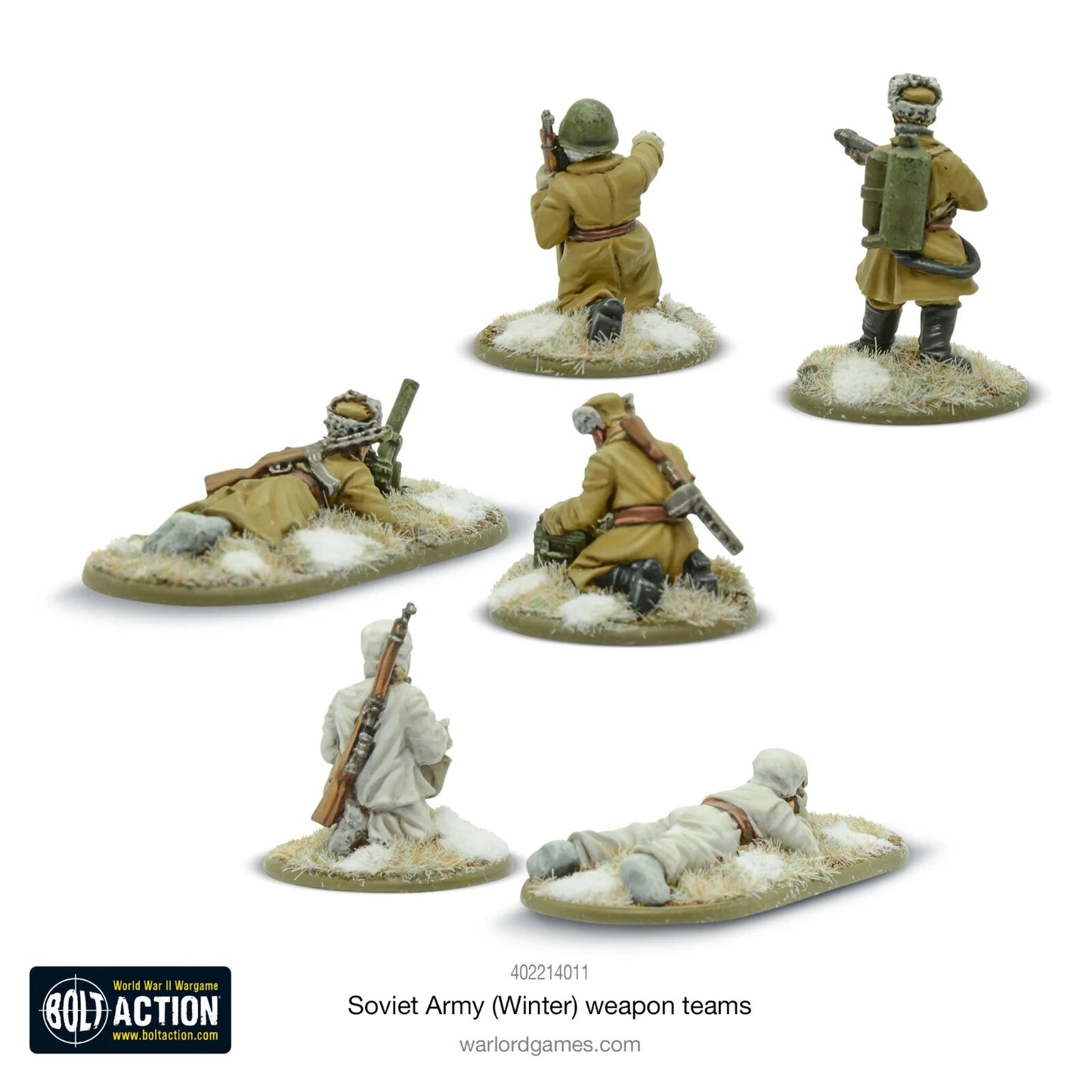 Soviet Army Weapons Teams (Winter) - Warlord Games Bolt Action Miniatures