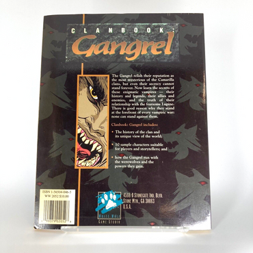 Gangrel - Vampire: The Masquerade Clan Book - White Wolf M1012