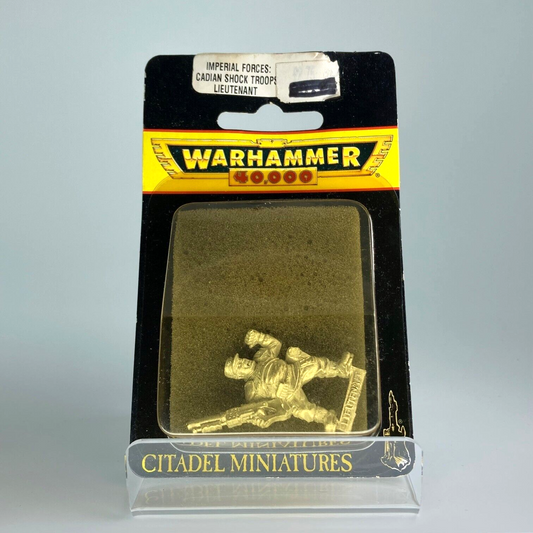 Cadian Lieutenant - Imperial Guard Blister - Warhammer 40K Classic Metal C3800