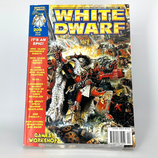 White Dwarf 208 Magazine Games Workshop Warhammer Fantasy 40,000 40K M1334