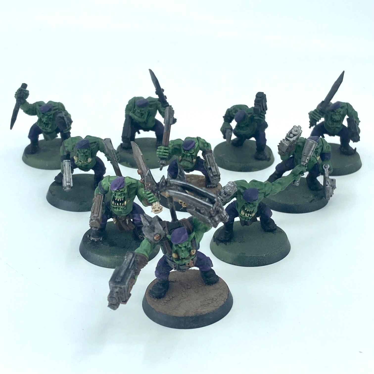WARHAMMER 40K ORK Boyz x4 ,Pro painted EUR 80,00 - FR WARHAMMER 40K ORK Boyz x4 ,Pro painted EUR 80,00 - FR