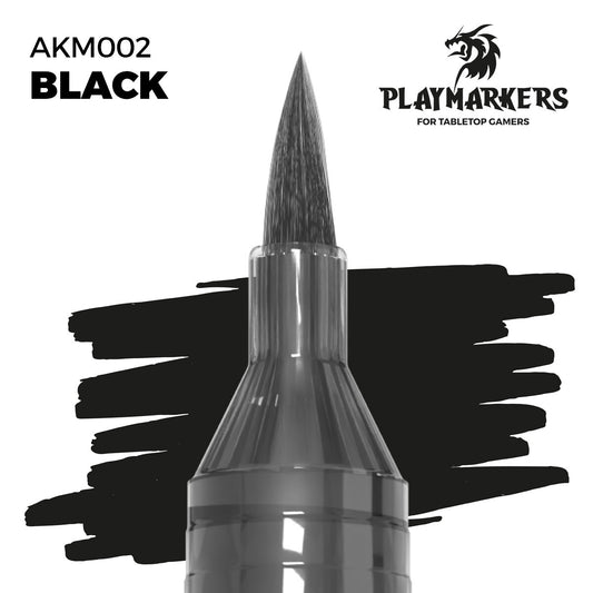 Black - Playmarker - Brand New - Acrylic Paint Pens AK Interactive