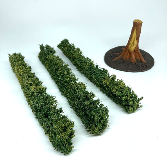 Hedges & Tree Stump - Terrain & Accessories - Suitable For Wargaming BOX256