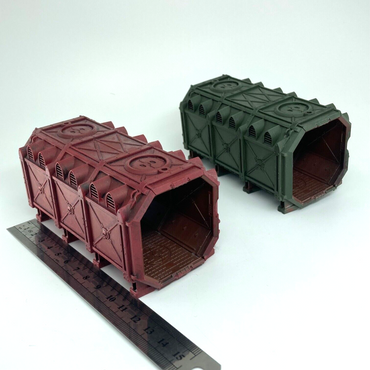 Munitorum Armoured Containers Scenery - Warhammer 40k Games Workshop Painted