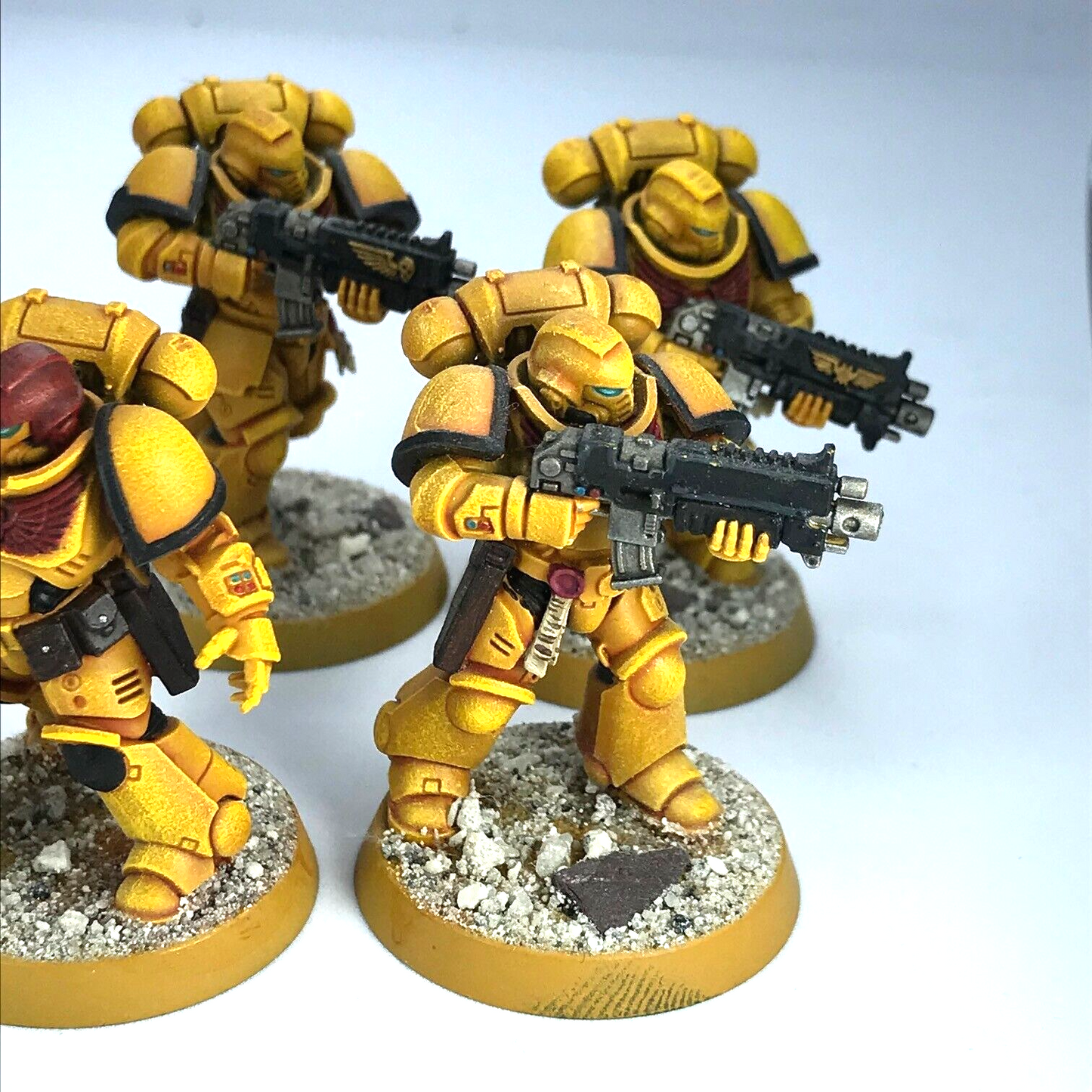 Primaris Hellblasters Imperial Fists Space Marines Painted - Warhammer 40K C322