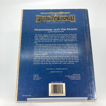 Waterdeep And The North - DM's Kit - Advanced D&D - Dungeons and Dragons M1140
