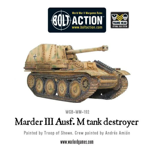 German Marder III AUSF. M Tank Destroyer - Warlord Games Bolt Action Miniatures