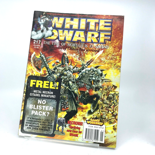 White Dwarf 217 Magazine Games Workshop Warhammer Fantasy 40,000 40K M369