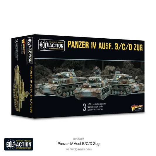 Panzer IV AUSF. B/C/D Troop - Brand New - Warlord Games Bolt Action Miniatures