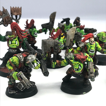 Space Ork Ork Boyz Squad - Painted - Warhammer 40K C1307