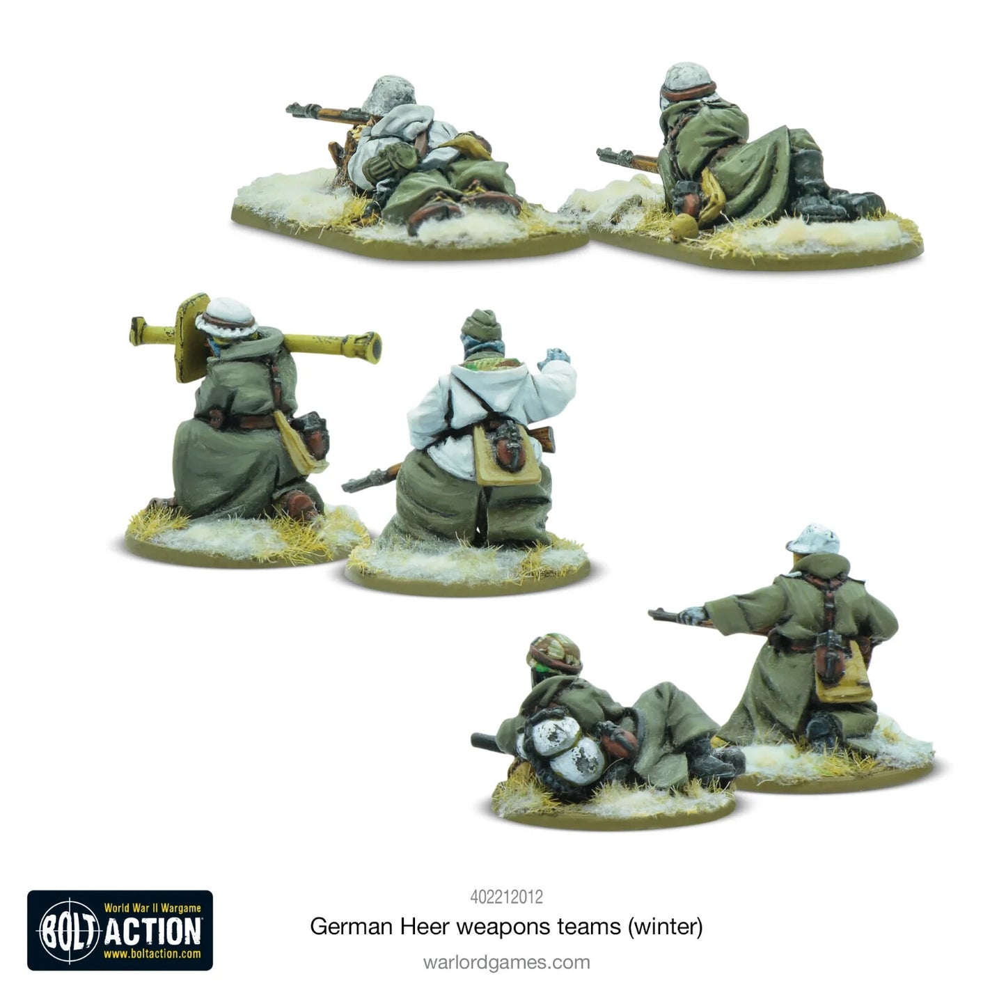 German Heer Weapons Teams (Winter) - Warlord Games Bolt Action Miniatures