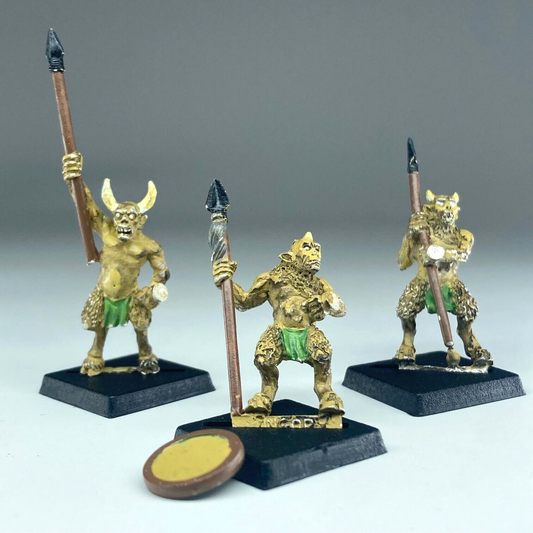 Ungor with Spears - Chaos Beastmen - Classic Metal Warhammer Fantasy X13969