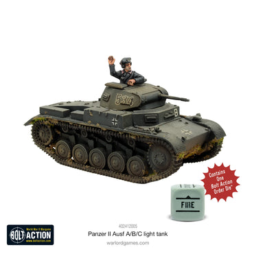 German Panzer II AUSF A/B/C - Brand New - Warlord Games Bolt Action Miniatures