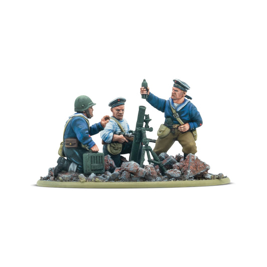 Pre-order: Soviet Naval Brigade Medium Mortar Team - Bolt Action - Warlord Games - Brand New