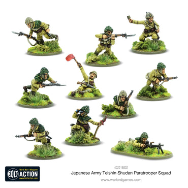 Japanese Army Teishin Shudan Paratroopers Squad - Warlord Games Bolt Action