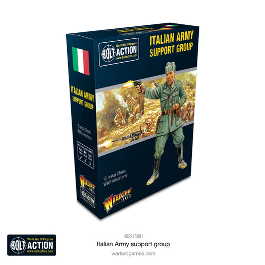 Italian Army Support Group - Brand New - Warlord Games Bolt Action Miniatures