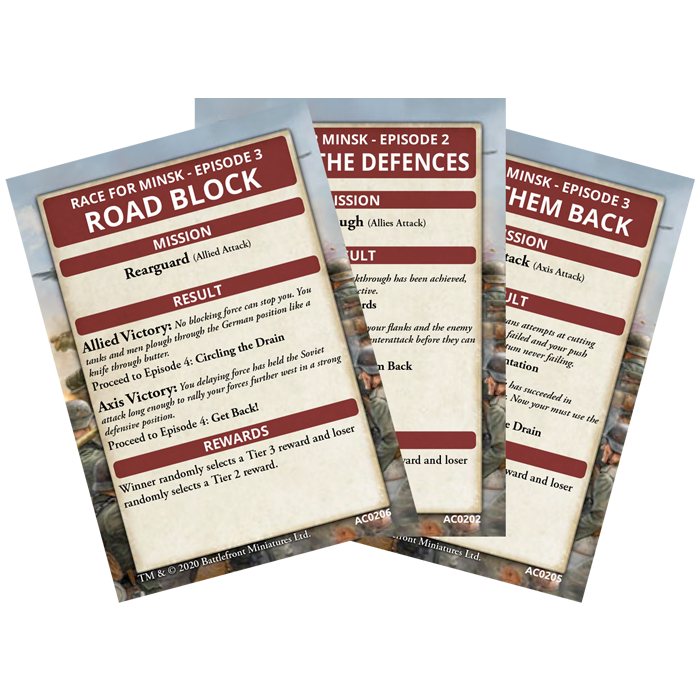 Race For Minsk - Ace Campaign Card Pack - Brand New - Flames of War