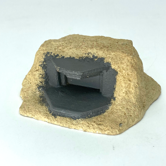 Beach Bunker Concrete Pillbox Emplacement Scenery Terrain - Painted (2)