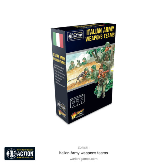 Italian Army Weapons Teams - Brand New - Warlord Games Bolt Action Miniatures