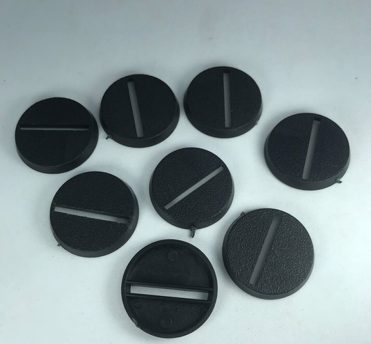 X8 Original GW 2003 25mm Bases Slotta - Warhammer 40K / Lord of the Rings X5108