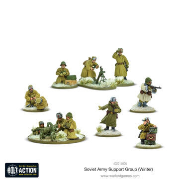 Soviet Army Support Group (Winter) - Warlord Games Bolt Action Miniatures