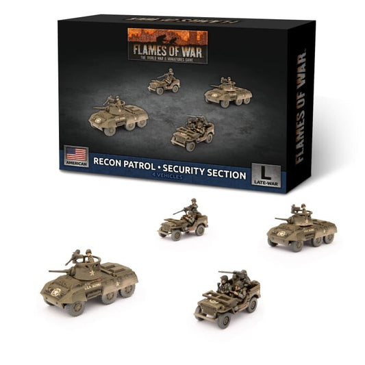 American Recon Patrol - Security Section - Late-War - Brand New - Flames of War