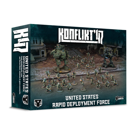 Pre-order: United States Rapid Deployment Force Starter Army - Konflikt 47 - Warlord Games - Brand New