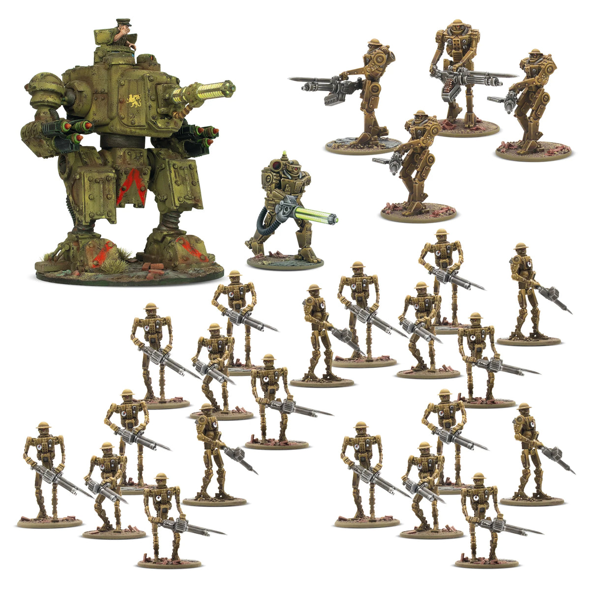 Pre-order: British Commonwealth Automated Battalion Starter Army - Konflikt 47 - Warlord Games - Brand New