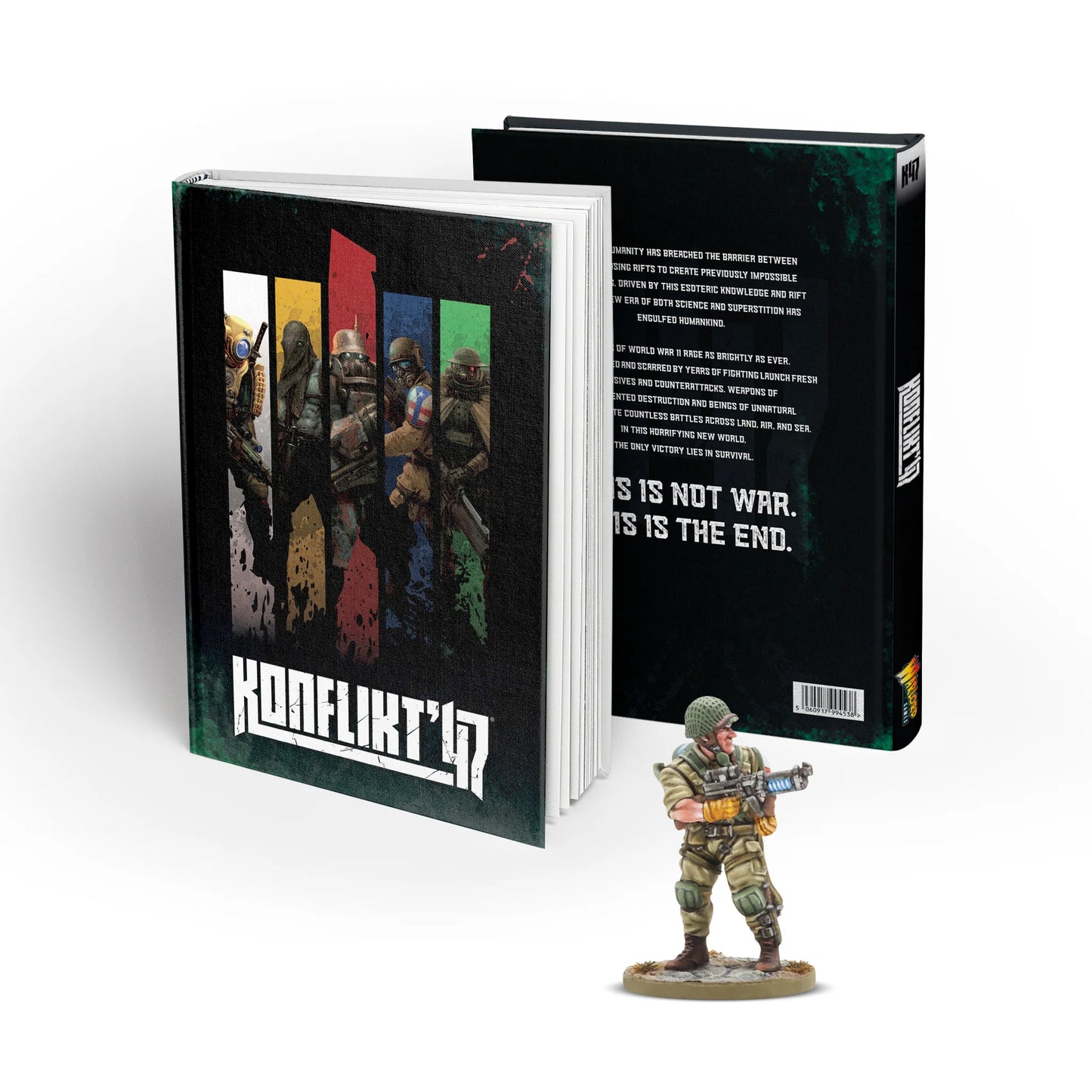 Pre-order: New Konflikt '47 Rulebook with Special Miniature - Warlord Games