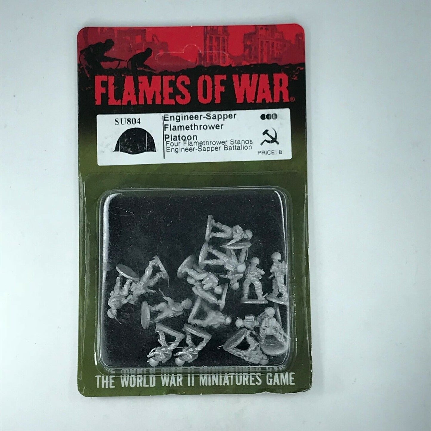 Metal Russian Soviet Engineer Sapper Platoon Blister WW2 - Flames of War C1262