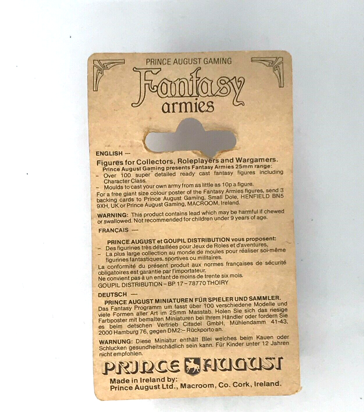 Juggler - Fantasy Armies Prince August Gaming - Sealed Blister C1626