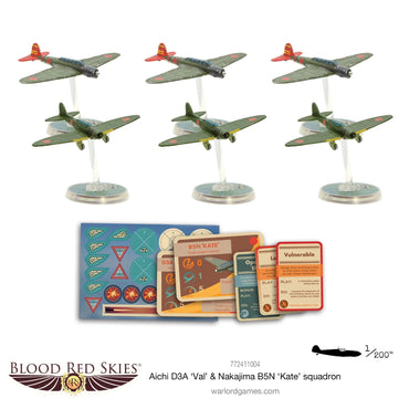 Blood Red Skies: Aichi D3A & Nakajima B5N Squadron - Bolt Action Warlord Games