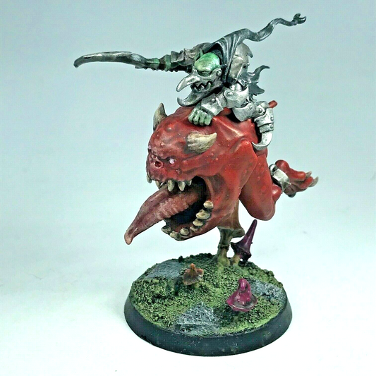 Loonboss on Giant Cave Squig - Painted - Warhammer Fantasy C1798