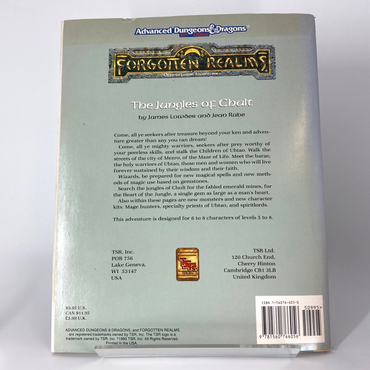 The Jungles Of Chult - The Forgotten Realms - AD&D Dungeons and Dragons M1237