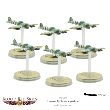 Blood Red Skies: Hawker Typhoon Squadron - Bolt Action Warlord Games Miniatures