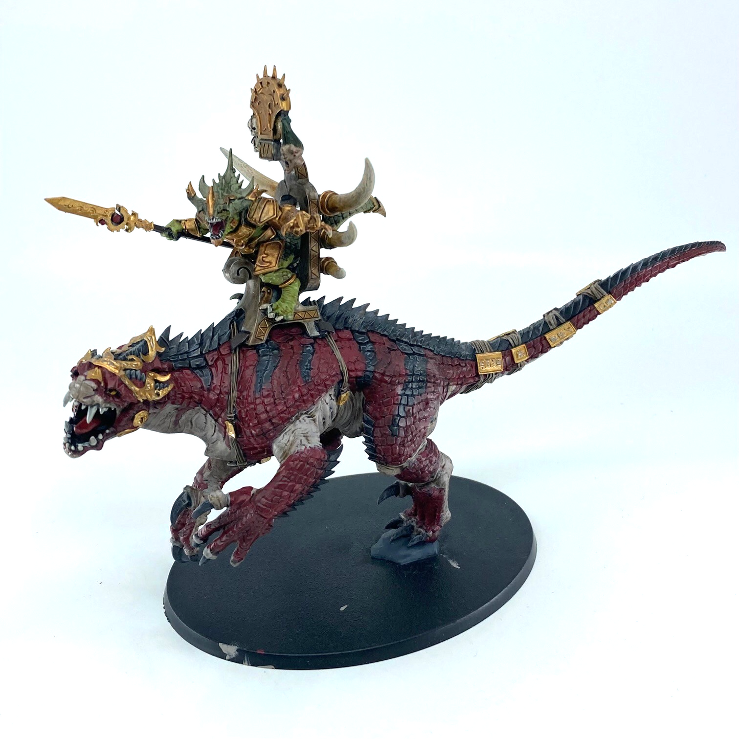 Saurus Oldblood on Carnosaur - Warhammer Age Of Sigmar Games Workshop